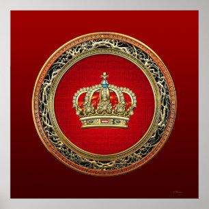 [150] Prince-Princess Kung-Queen Krona [Belg.Guld] Poster
