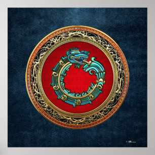 [150] Serpent Gud Quetzalcoatl [Jade] Poster