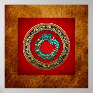 [150] Serpent Gud Quetzalcoatl [Jade] Poster