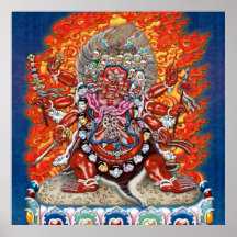 [150] Tibetansk Thangka - Wrathful Gudom Hayagriva