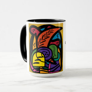 150z. keramisk mugg med "Creatività take Courage"