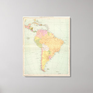 15152 politiska South America Canvastryck