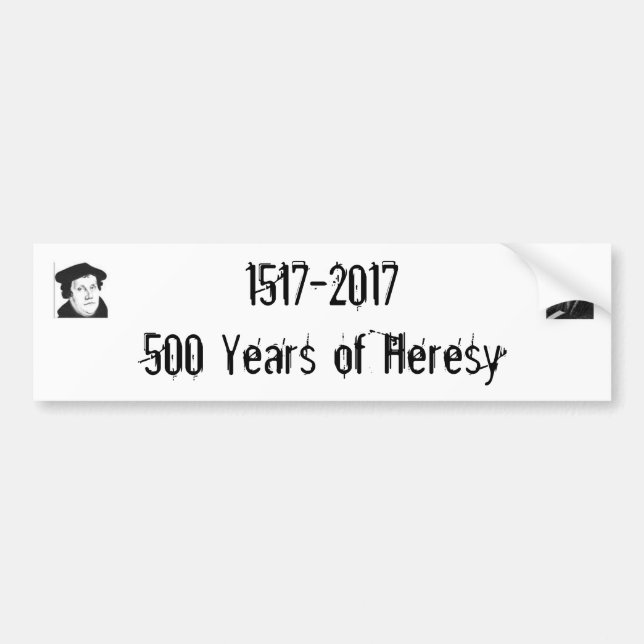 1517-2017500 års Heresy Bildekal (Framsidan)