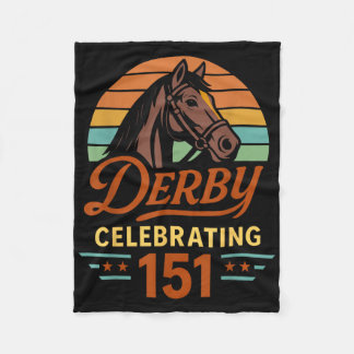 151:e Tävlan för häst derby Day Firande 151 års ål Fleecefilt