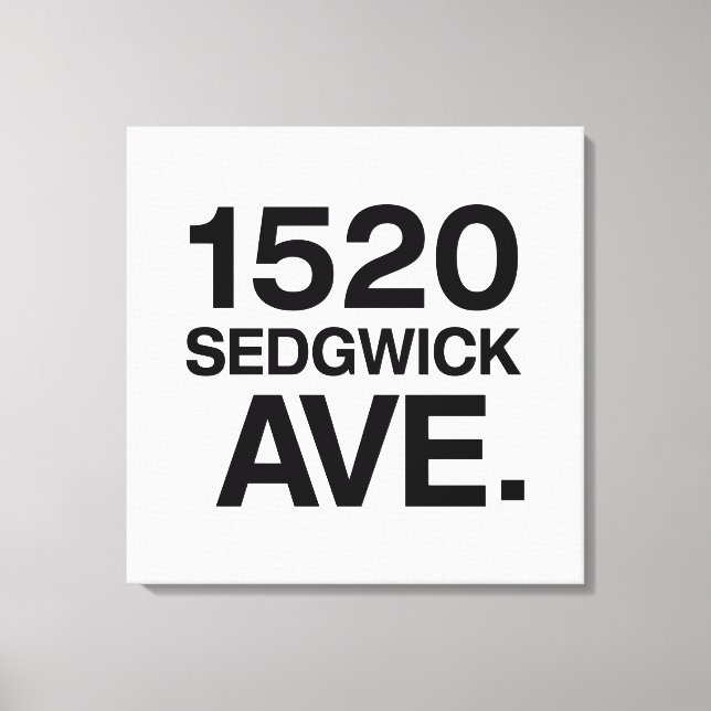 1520 SEDGWICK AVE. CANVASTRYCK (Framsida)