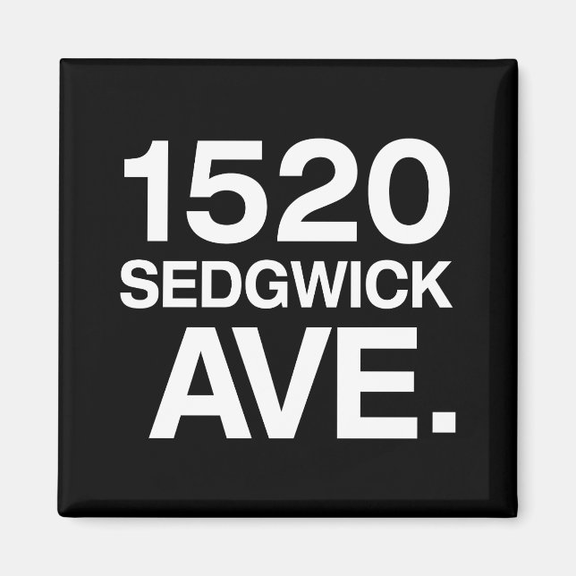 1520 SEDGWICK AVE. MAGNET (Framsidan)