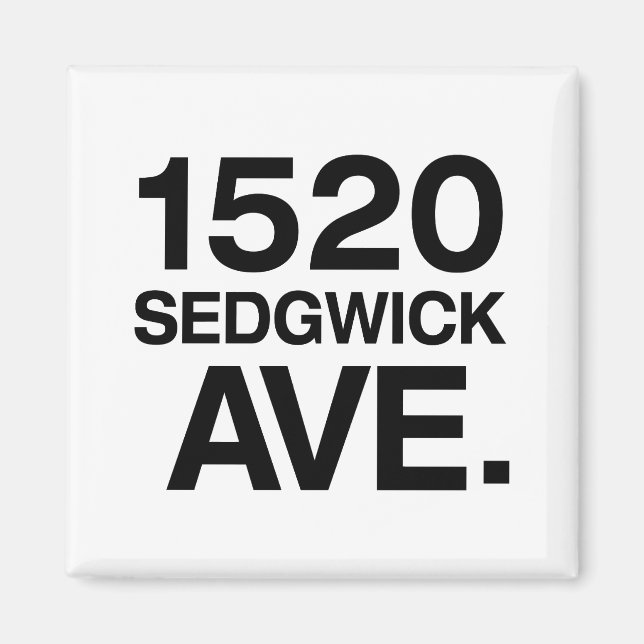 1520 SEDGWICK AVE. MAGNET (Framsidan)