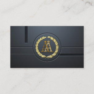 [154] AA Monogram [Guld] Visitkort