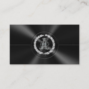 [154] AD & DA Monogram [Silver] Visitkort