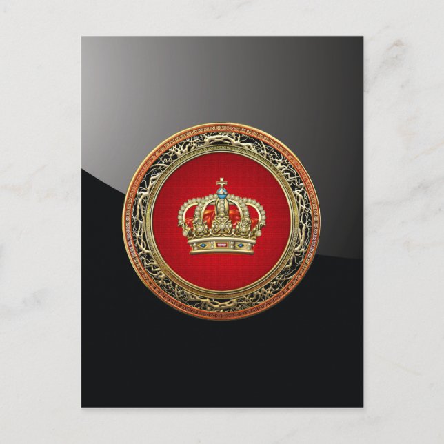 [154] Belgien: Prince-Princess Kung-Queen Krona Vykort (Framsida)