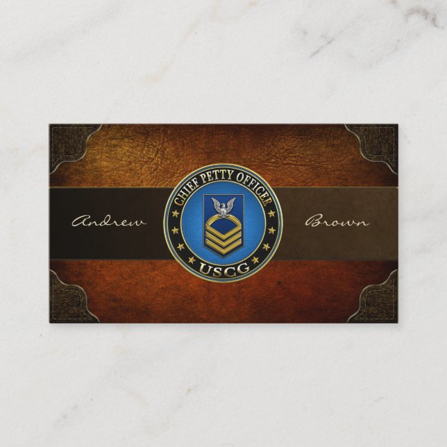 [154] CG: Chief Petty Officer (CPO) Visitkort (Framsida)
