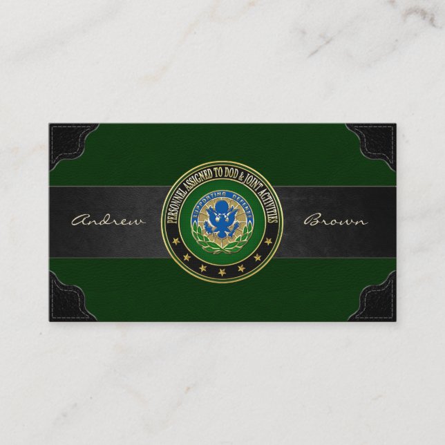 [154] DOD & Joint Activities DUI Speciell Edition Visitkort (Framsida)