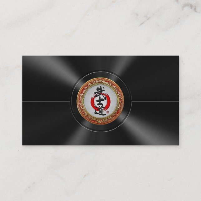 [154] Japansk Calligraphy - Bushido Visitkort (Framsida)