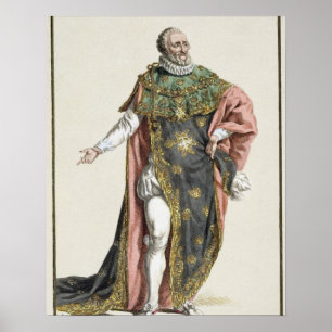 1553-1610) kung för Henri dropp (av frankriken, Poster