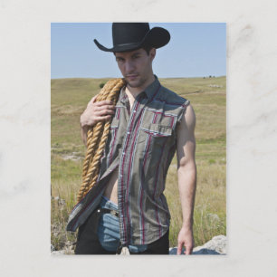 15599-RA Cowboy Vykort