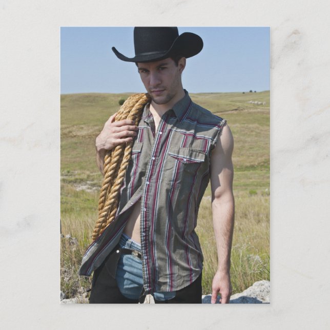 15599-RA Cowboy Vykort (Framsida)