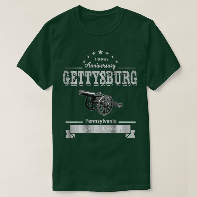 155-årsjubileum i Gettysburg T Shirt (Design framsida)