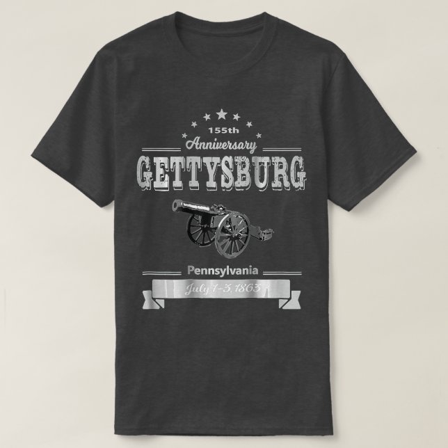 155-årsjubileum i Gettysburg T Shirt (Design framsida)