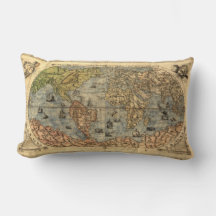 1565 Forlani Antik Världskarta Vintage Kartografi