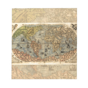 1565 Forlani AntiquevWorld Karta Renaissance Anteckningsblock