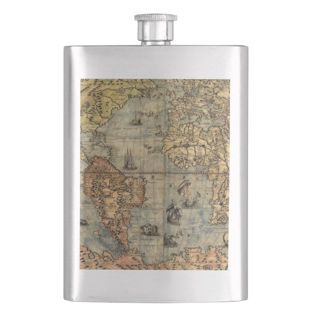1565 Forlani AntiquevWorld Karta Renaissance Fickplunta (Framsidan)