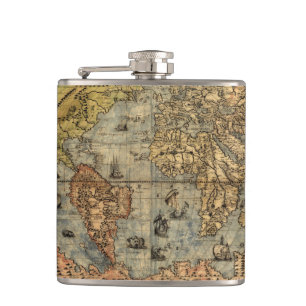 1565 Forlani AntiquevWorld Karta Renaissance Fickplunta
