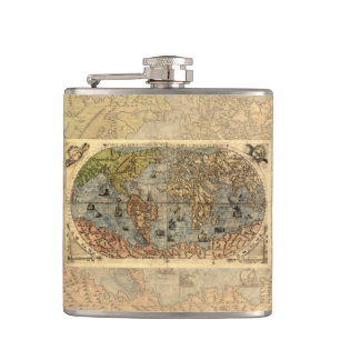 1565 Forlani AntiquevWorld Karta Renaissance Fickplunta