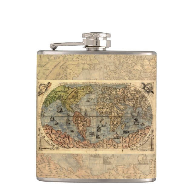 1565 Forlani AntiquevWorld Karta Renaissance Fickplunta (Framsidan)