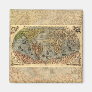 1565 Forlani AntiquevWorld Karta Renaissance Magnet