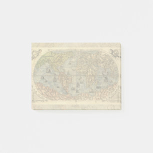 1565 Forlani AntiquevWorld Karta Renaissance Post-it Block