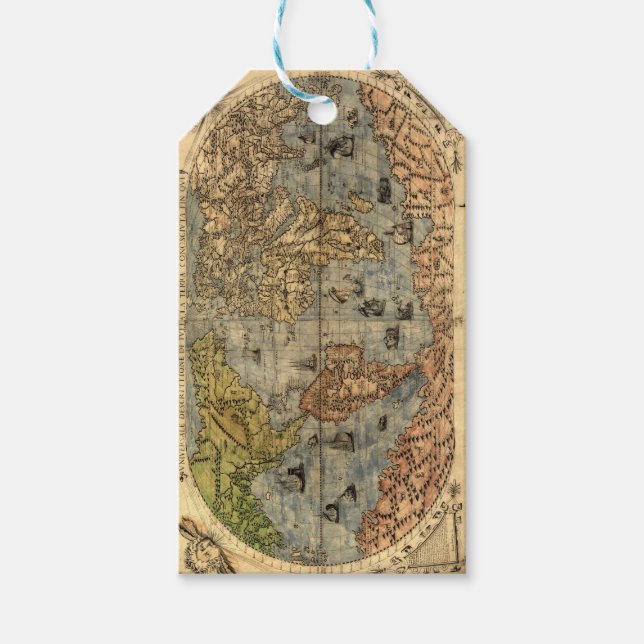 1565 Forlani AntiquevWorld Karta Renaissance Presentetikett (Framsidan)
