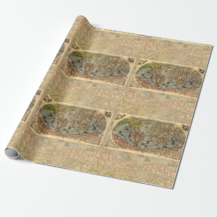1565 Forlani AntiquevWorld Karta Renaissance Presentpapper