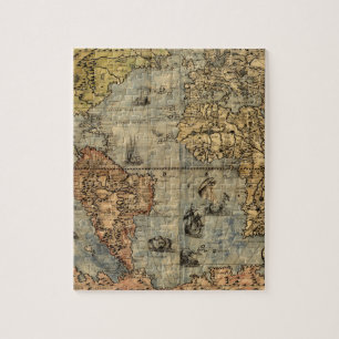 1565 Forlani AntiquevWorld Karta Renaissance Pussel