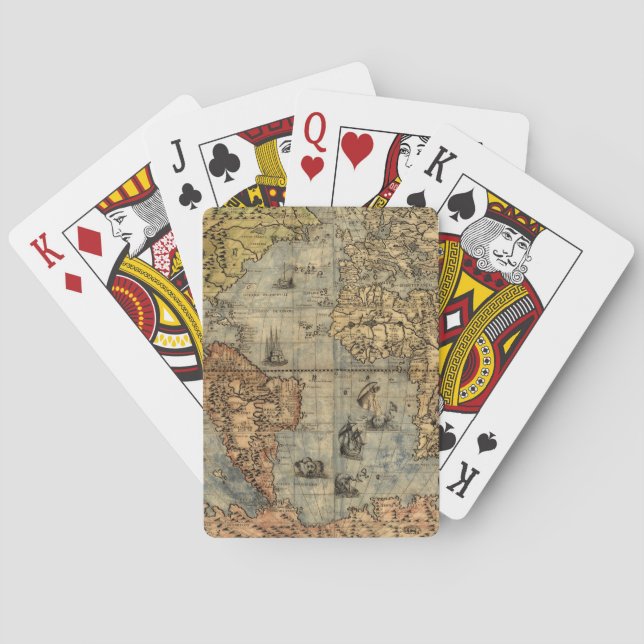 1565 Forlani AntiquevWorld Karta Renaissance Spel Kort (Baksidan)