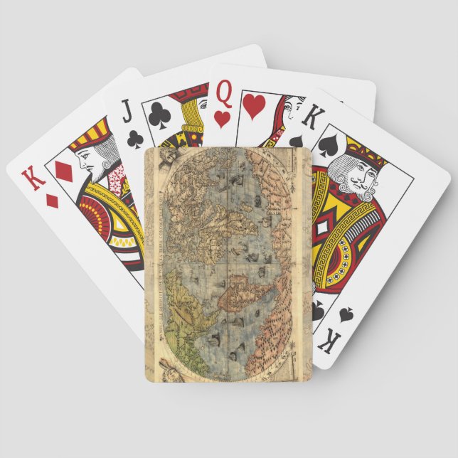1565 Forlani AntiquevWorld Karta Renaissance Spel Kort (Baksidan)