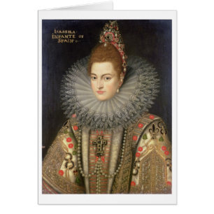 1566-1633) Infanta för Isabella Clara Eugenia (av Hälsningskort