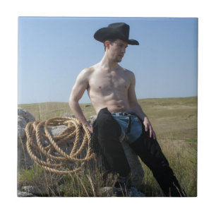 15693-RA Cowboy Kakelplatta
