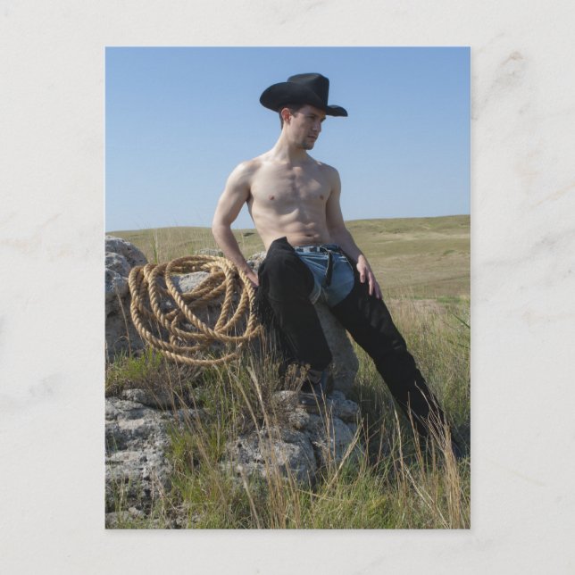 15693-RA Cowboy Vykort (Framsida)