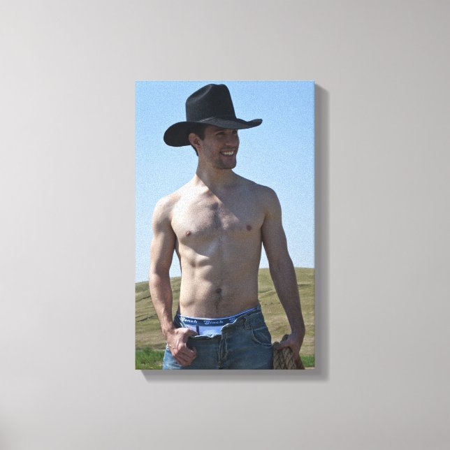 15746-RA Cowboy Canvastryck (Framsida)
