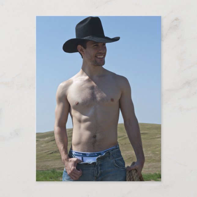 15746-RA Cowboy Vykort (Framsida)