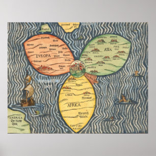 1581 - BuntingvärldsCloverLeaf Poster