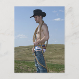 15876-RA Cowboy Vykort