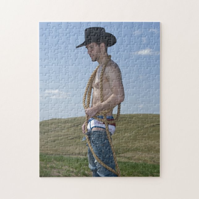 15876-RA Sexy Cowboy Pussel (Vertikal)