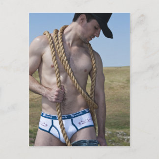 15881-RA Sexy Cowboy Vykort