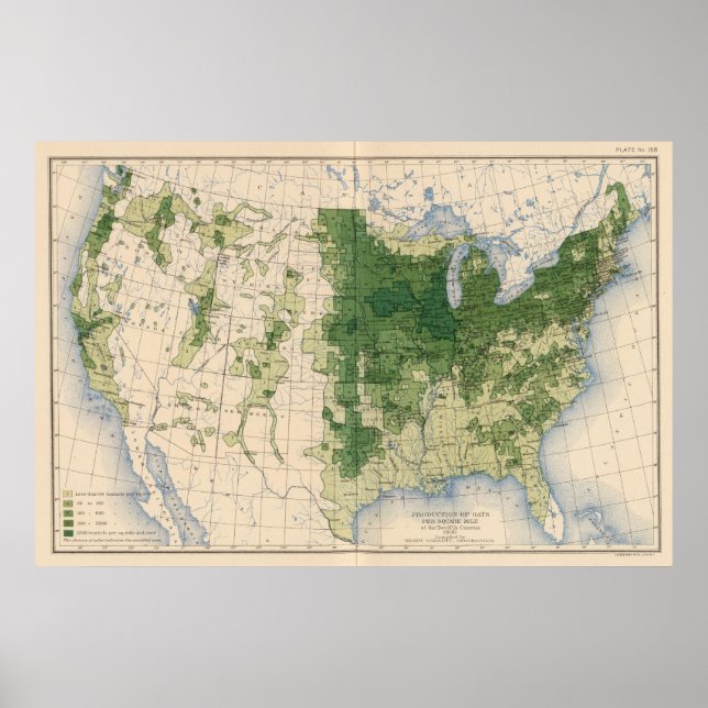 158 havre/kvadratmil poster (Framsidan)