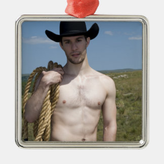 15974-RA Cowboy Julgransprydnad Metall