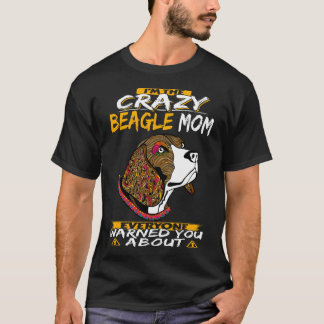 159 Jag är Crazy Beagle Mamma T Shirt