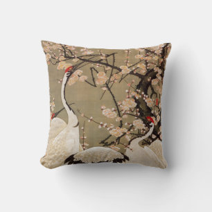 15. 梅花群鶴図, 若冲plommonblommar & kranar, Jakuchū Kudde