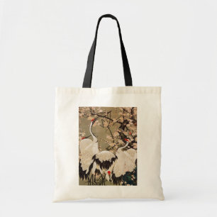 15. 梅花群鶴図, 若冲plommonblommar & kranar, Jakuchū Tygkasse