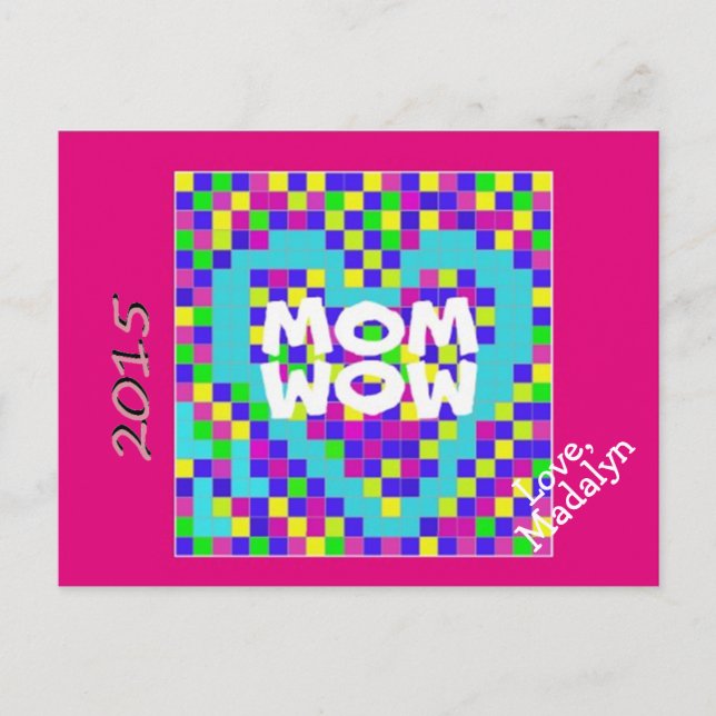 15.05.1.mamma.POSTCARD.BUTTERFLY.madalyn Vykort (Framsida)